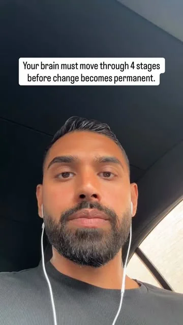 gauranp_coach Instagram post about Stages of behavior change