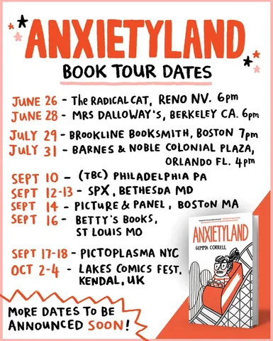 gemmacorrell Instagram post about Book tour dates