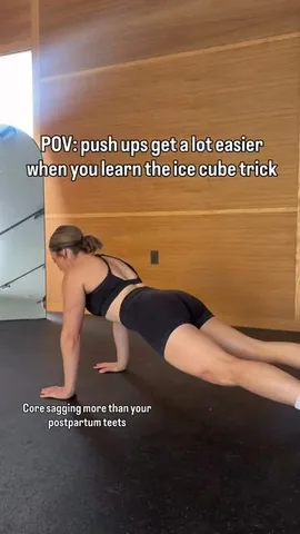 getmomstrong Instagram post about Push up technique