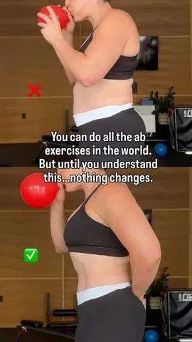 getmomstrong Instagram post about Breathing for core training