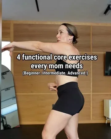 getmomstrong Instagram post about Functional core training