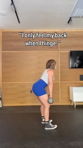 getmomstrong Instagram post about Hip hinge technique
