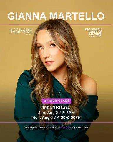 giannamartello Instagram post about Dance class promotion