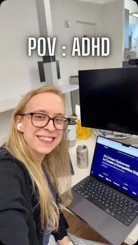 girlknowstech Instagram post about ADHD and work experience