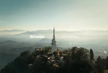 globe.birds Instagram post about Sri Lanka from above