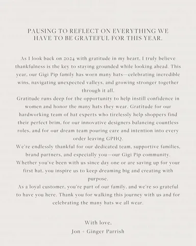 gparrish Instagram post about Thanksgiving gratitude