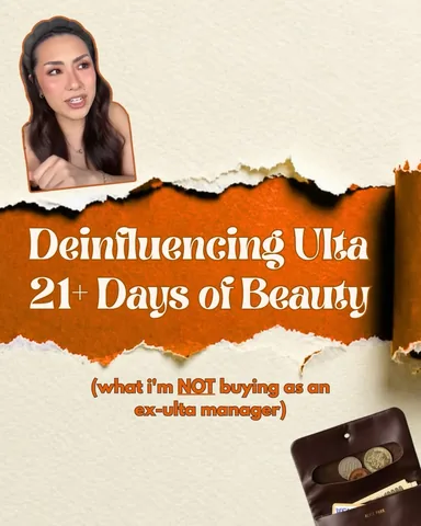 greeneggsandglamm Instagram post about Beauty product de influencing