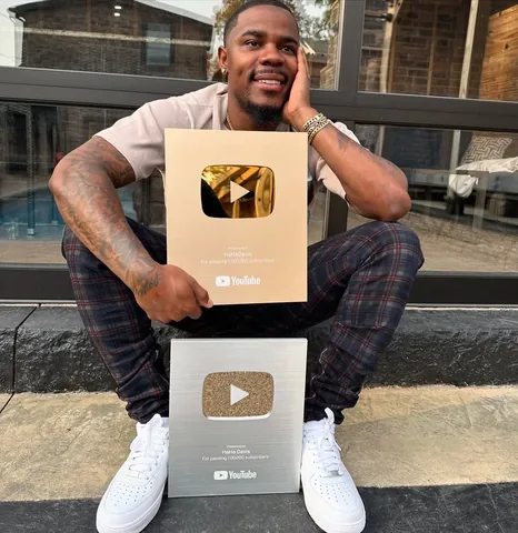 hahadavis Instagram post about YouTube awards