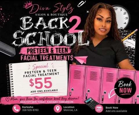 hairstylist_msdiva Instagram post about Teen facial service