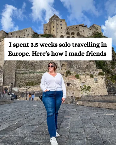 hannahlogan21 Instagram post about Making friends while traveling