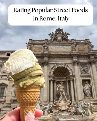 hannahlogan21 Instagram post about Rome street food