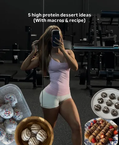hannahthaiss Instagram post about High protein desserts