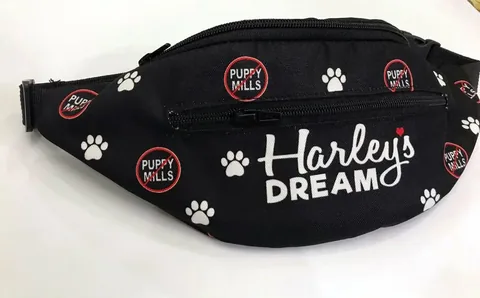 harleypuppymilldog Instagram post about Fundraising merchandise