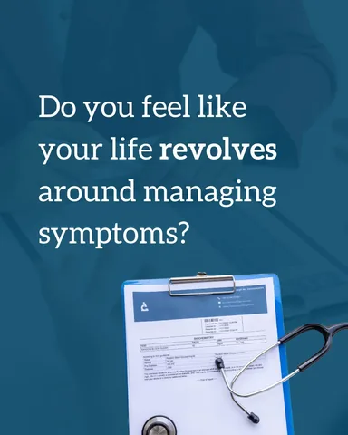 healthpsychologyclinic Instagram post about Identity and symptom management
