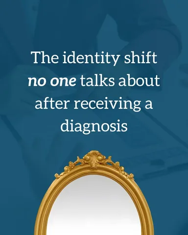 healthpsychologyclinic Instagram post about Identity after diagnosis
