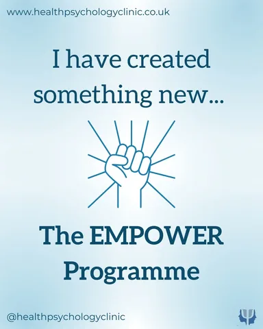 healthpsychologyclinic Instagram post about Personalised therapy approach