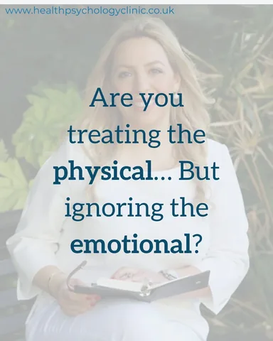 healthpsychologyclinic Instagram post about Emotional impact of illness