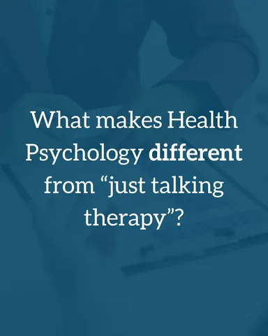 healthpsychologyclinic Instagram post about Role of health psychology