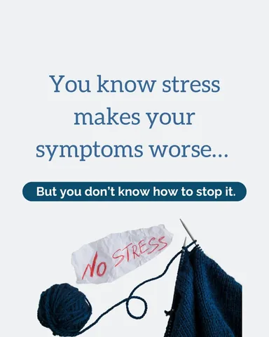 healthpsychologyclinic Instagram post about Stress symptom cycle