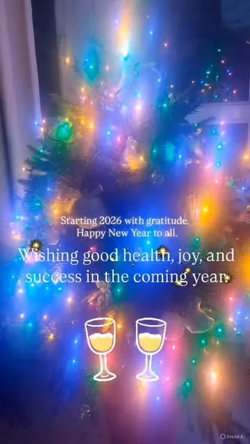 healthwithnora Instagram post about New Year celebration