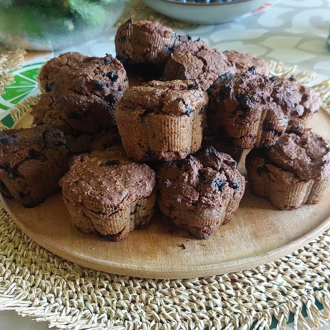 healthwithnora Instagram post about Wild blueberry muffins