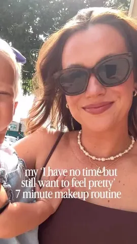 heather_halsema Instagram post about Quick mom makeup routine