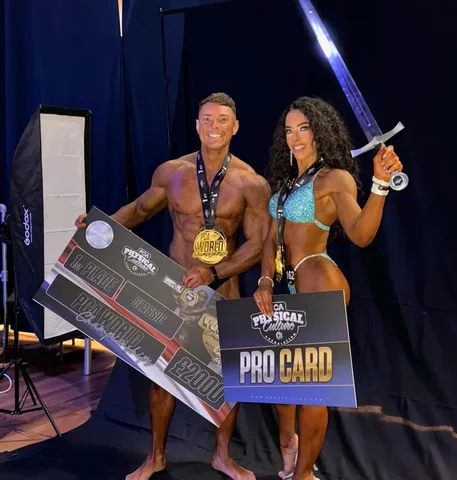 helenpeebles11 Instagram post about Bodybuilding competition achievement