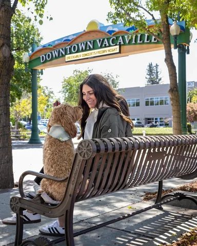 hellorubydoodle Instagram post about Dog friendly Vacaville day trip