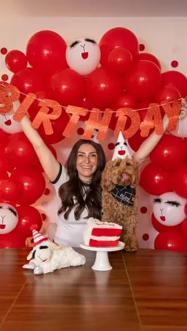 hellorubydoodle Instagram post about Dog toy birthday promotion