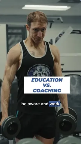 helms3dmj Instagram post about Coaching versus education