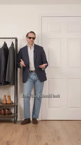 hespokestyle Instagram post about Blazer and jeans styling