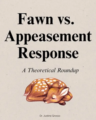 heydrjustine Instagram post about Fawn response theory