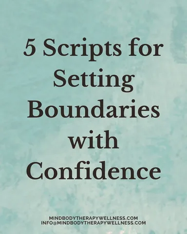 heydrjustine Instagram post about Boundary setting scripts