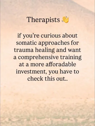 heydrjustine Instagram post about Somatic trauma therapy training