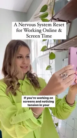 heydrjustine Instagram post about Screen related tension and orienting