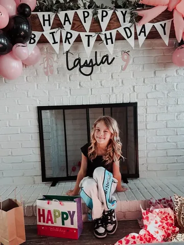 heykayli Instagram post about Child’s birthday