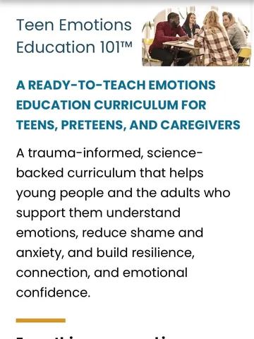 hilaryjacobshendel Instagram post about Teen emotional education curriculum