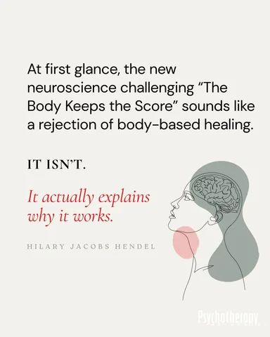 hilaryjacobshendel Instagram post about Trauma and neuroscience