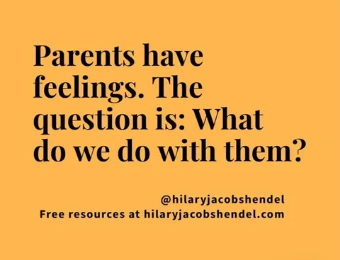 hilaryjacobshendel Instagram post about Emotional regulation in parenting