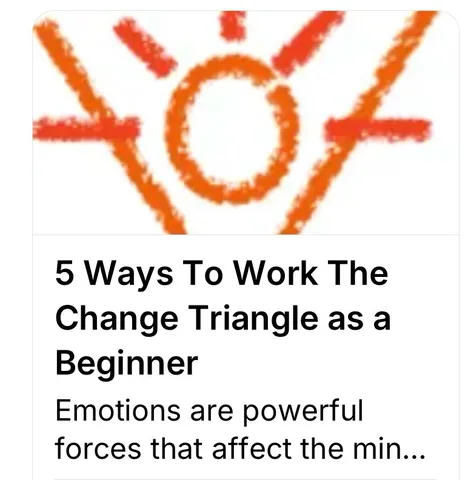 hilaryjacobshendel Instagram post about The Change Triangle