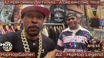 hiphopgamer Instagram post about AZ and Nas in hip hop
