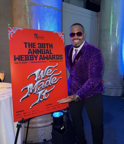 hippypotter Instagram post about Webby Awards attendance