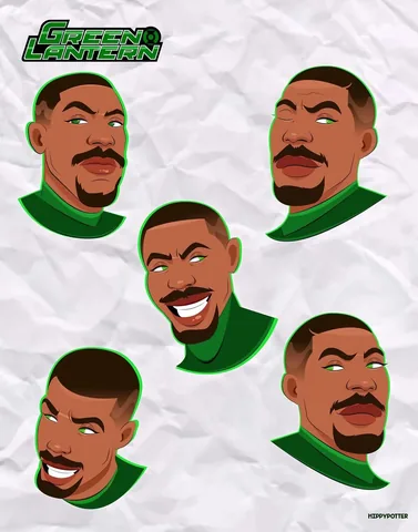 hippypotter Instagram post about Green Lantern character design