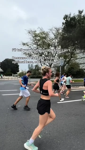 holisticnics Instagram post about Normal versus optimal lab results