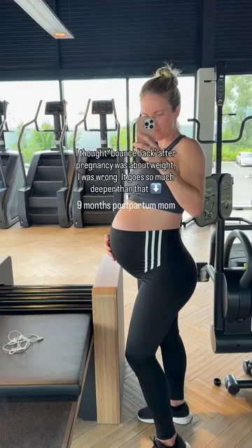 holisticnics Instagram post about Postpartum recovery expectations