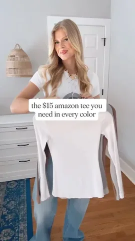 holycityblonde Instagram post about Ribbed basic tees