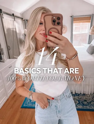 holycityblonde Instagram post about Wardrobe basics