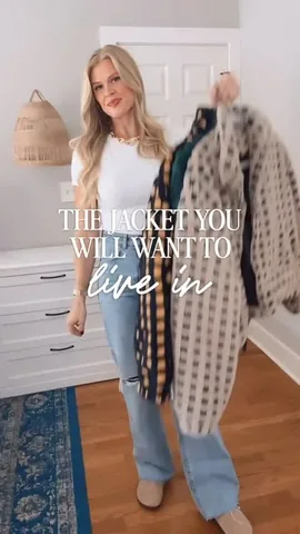 holycityblonde Instagram post about Sherpa jacket