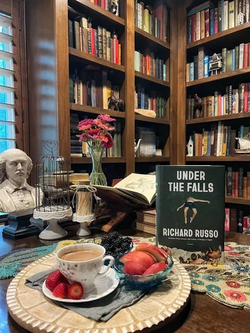 hotcocoareads Instagram post about Under the Falls and small town life