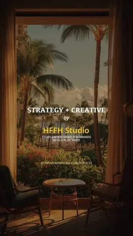 howfarfromhome Instagram post about Brand strategy and creative project